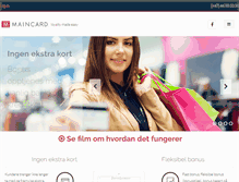 Tablet Screenshot of maincard.net